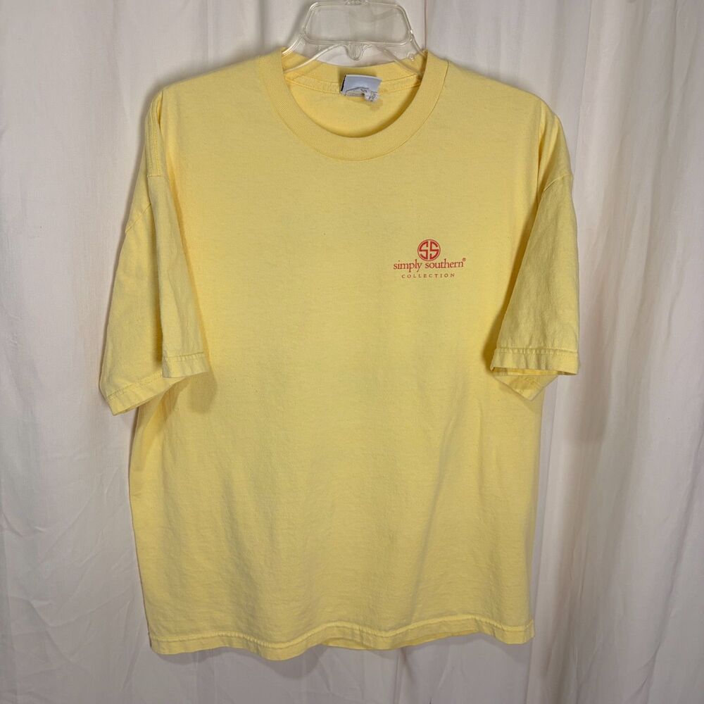 Simply Southern Charms of the South Graphic T-Shirt Yellow Size XL - Picture 3 of 5